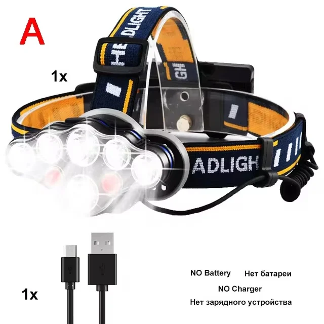 

THEBSE Налобный фонарь 8 LED