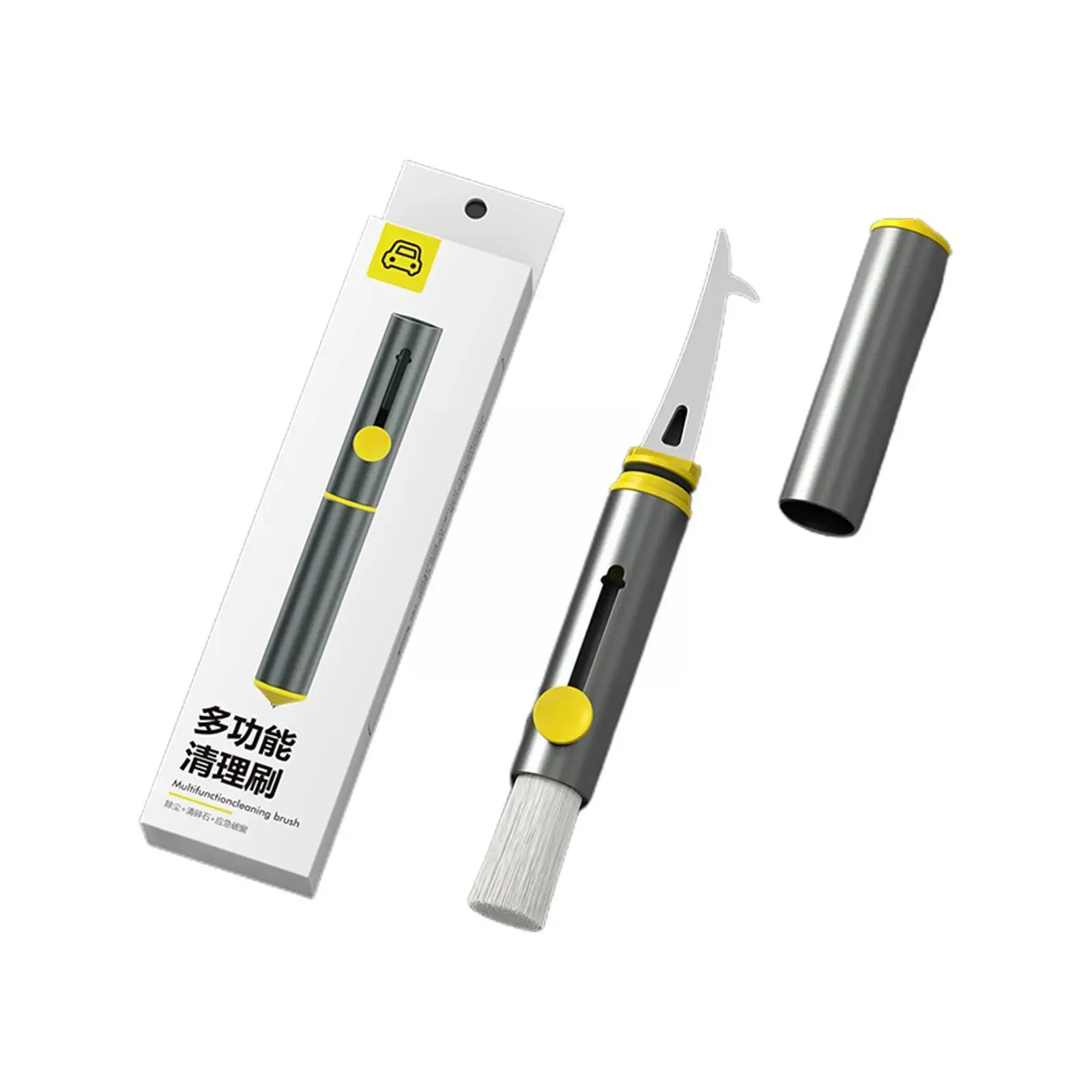 

Car Air Outlet Cleaning Brush Multi-Function Cleaner Accessories Tool Safety Breaker Stone Remover Hammer Hook Tire With Wi K7P3