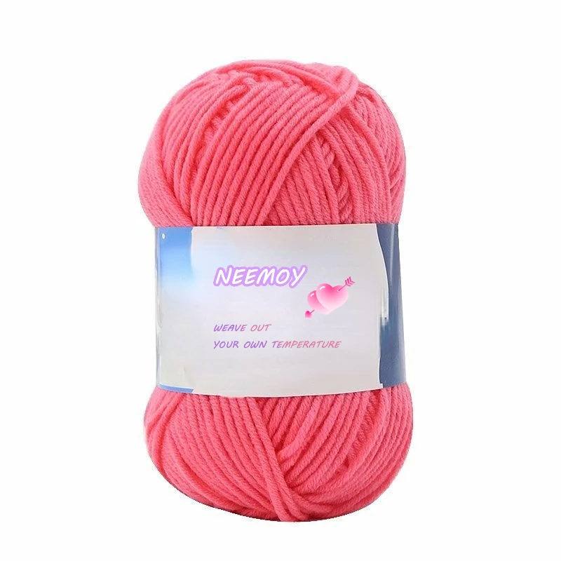 

10pc Five Strand Milk Cotton Wool Baby Thread High Quality Soft Hand Hook Wrapped Baby Children's Scarf Doll DIY Thread