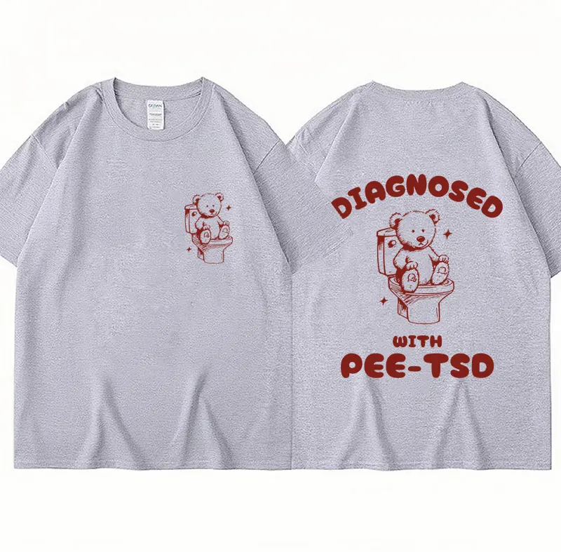 Женская футболка с диагностическим дизайном забавная Футболка принтом медведя