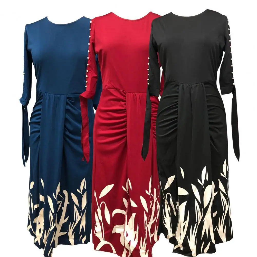 

Autumn Dress All Match Women Dress Split High Waist Great Casual Sheath Dress