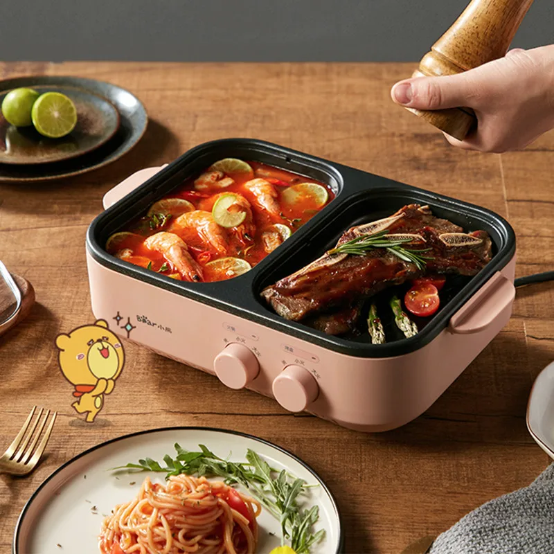 

Электрическая духовка Корейский барбекю бездымный домашний барбекю горячий горшок многофункциональная духовка для рыбы Shabu духовка для мя...