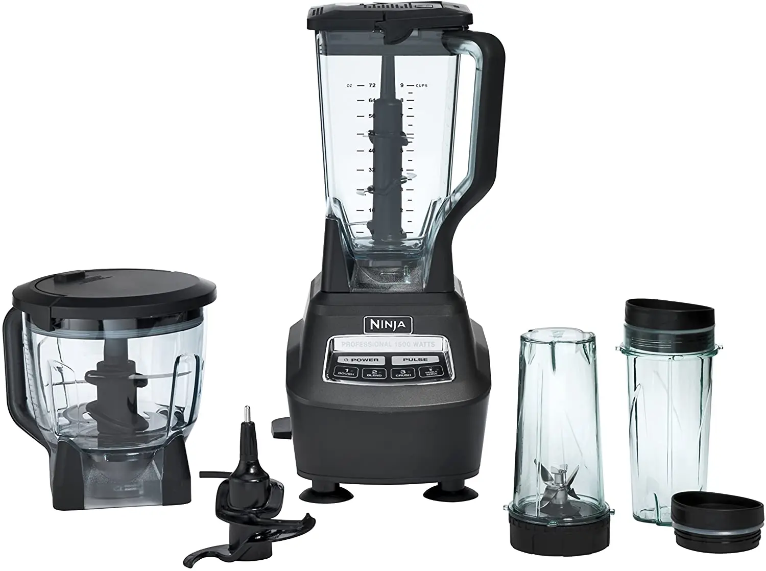 

BL770 Mega Kitchen System, 1500W, 4 Functions for Smoothies, Processing, Dough, Drinks & More, with 72-oz.* Blender Pitcher,
