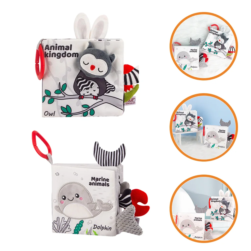 

2pcs Baby Cloth Books Early Educational Books for Toddler Baby Bath Cloth Books
