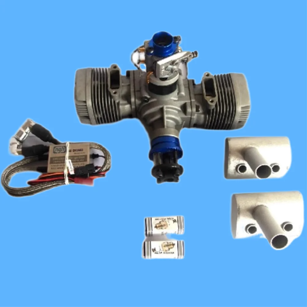 NGH 2-тактный 2-цилиндровый GT70 70cc бензиновый двигатель Бензиновые двигатели