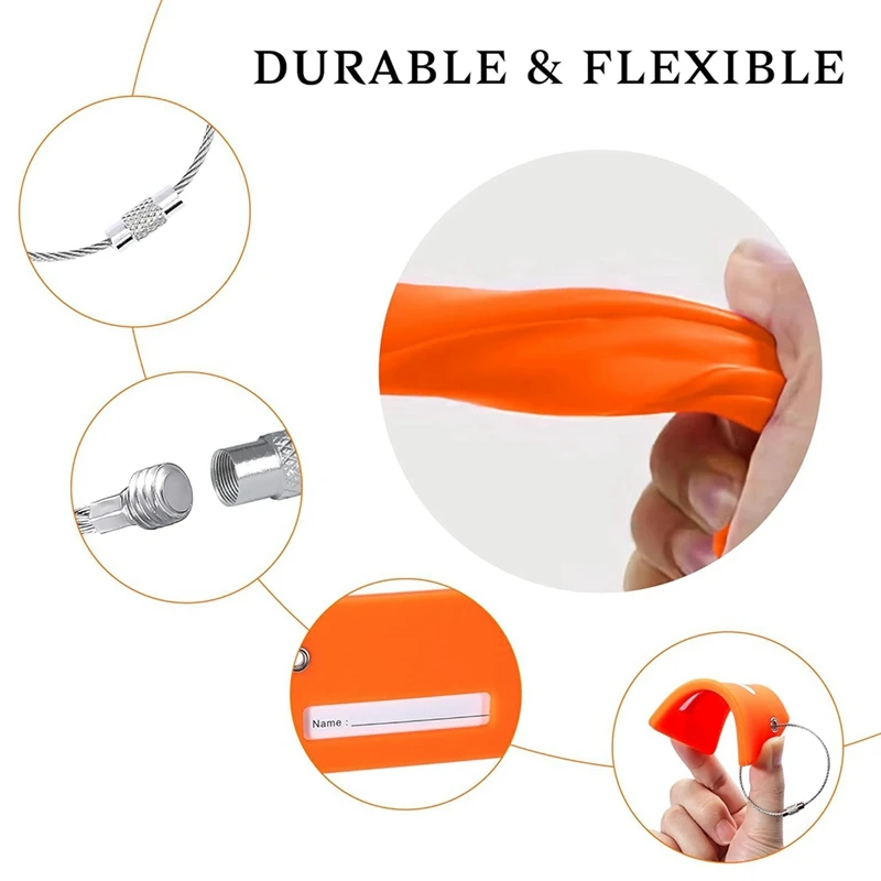 Силиконовые бирки для багажа чемодан сумка путешествий чемодана с именной