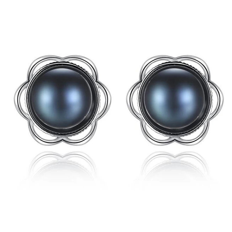 

Женские серьги-гвоздики из серебра 925 пробы с натуральным жемчугом