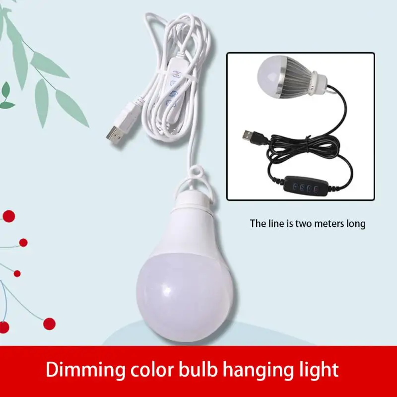 

LED camping light bulb Lantern Portable Camping Lamp Mini Bulb 5V USB Power Book Light Reading Student Study Table Lamp Outdoor