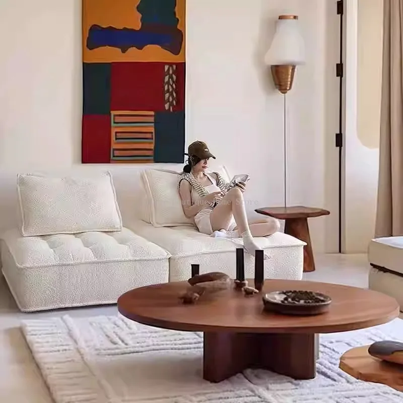 Скандинавский простой диван для гостиной комбинация без подлокотников