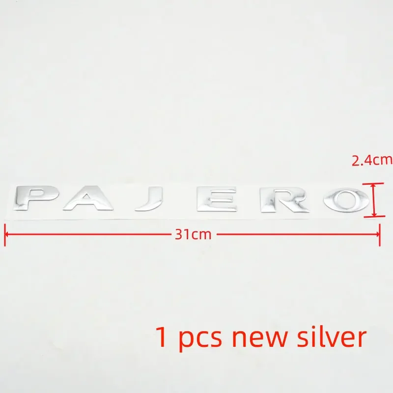 

Значок для PAJERO, хромированный задний багажник, знаки багажника, запасное колесо, буквы 225x24 мм