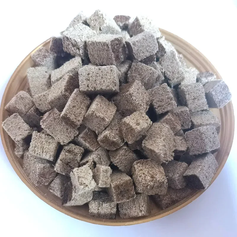 Высококачественный лиофилизированный червь красной крови корм для рыбы кубик