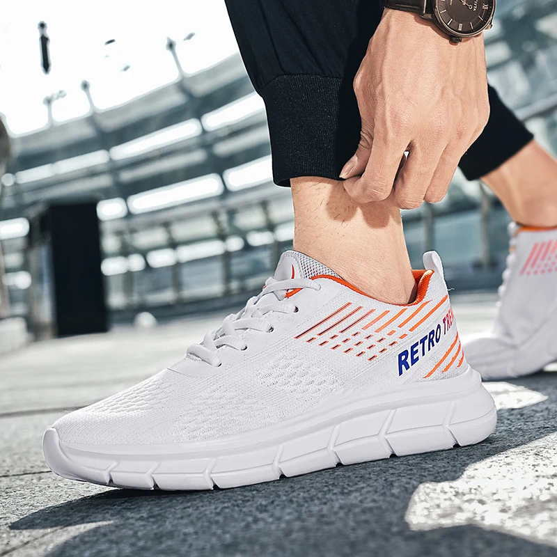 Men Running Shoes Breathable Outdoor Sports Shoes Cushion Lightweight Sneakers For Male Comfort Athletic Footwear