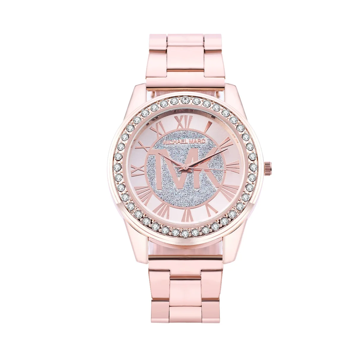 

Famous Brand TVK Fashion Quartz Wristwatches Ladies Water Resistant Roman Digital Frosted Diamond Watches For Women Dropshipping