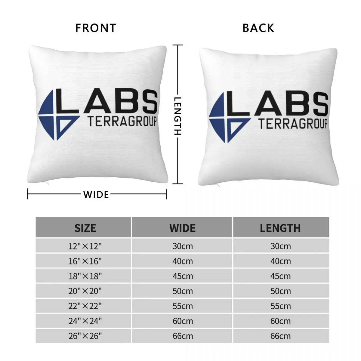 Квадратная наволочка Escape From Tarkov Labs Terragroup полиэстеровая подушка декоративная на