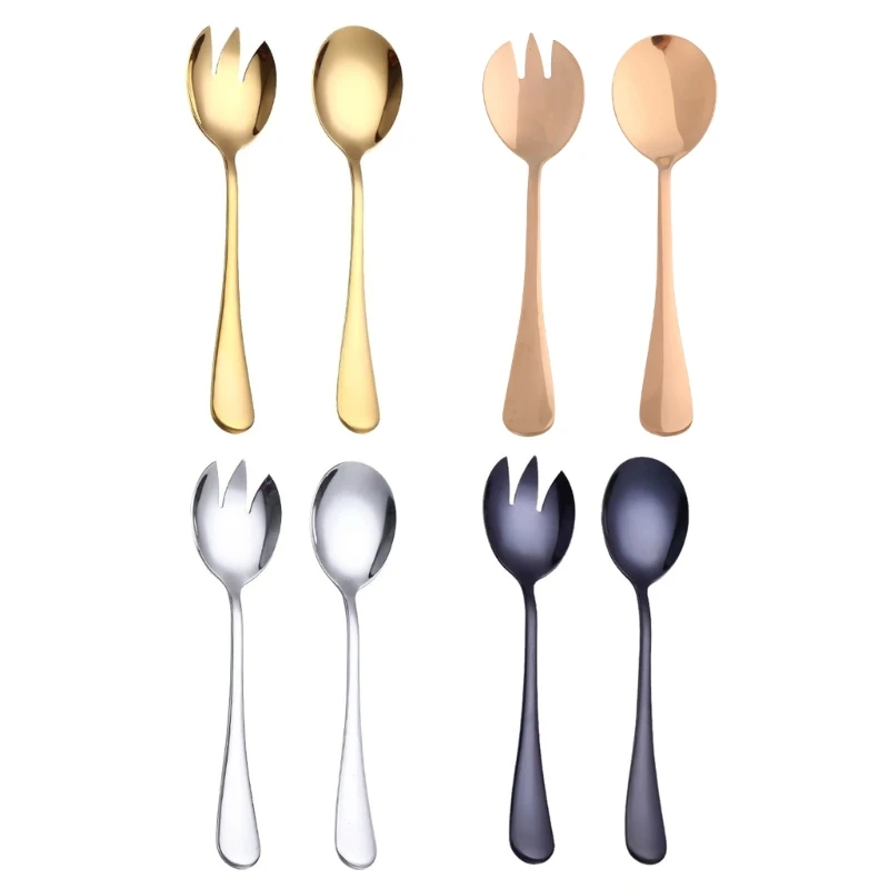 

Serving Tools Salad Serving Utensils Stainless Steel Material 4 Colors to Choose