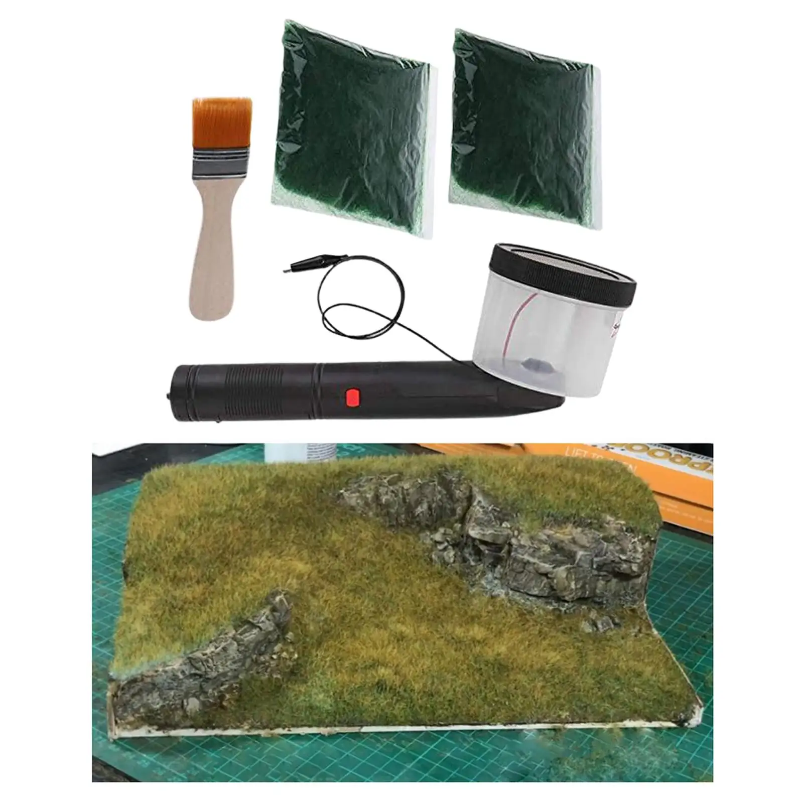 

Handheld Static Grass Applicator Multipurpose Practical Electrostatic Flocking