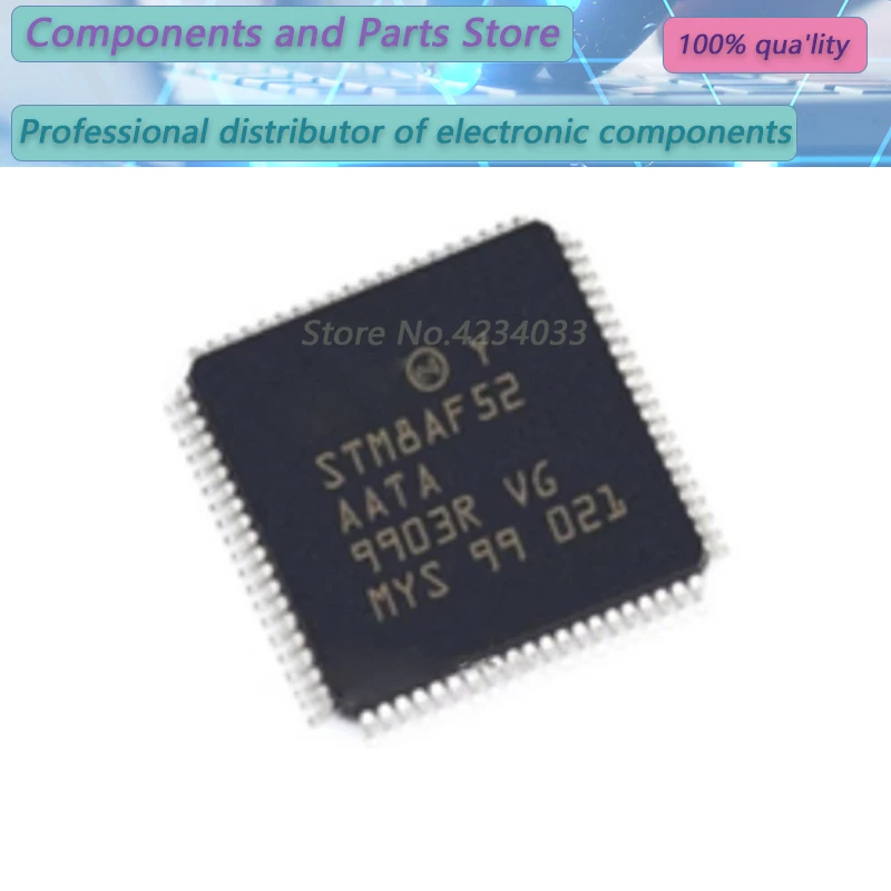 

1 шт. stm8af52общий stm8af52случай STM8AF52 LQFP80 new100% STM8A f52общий