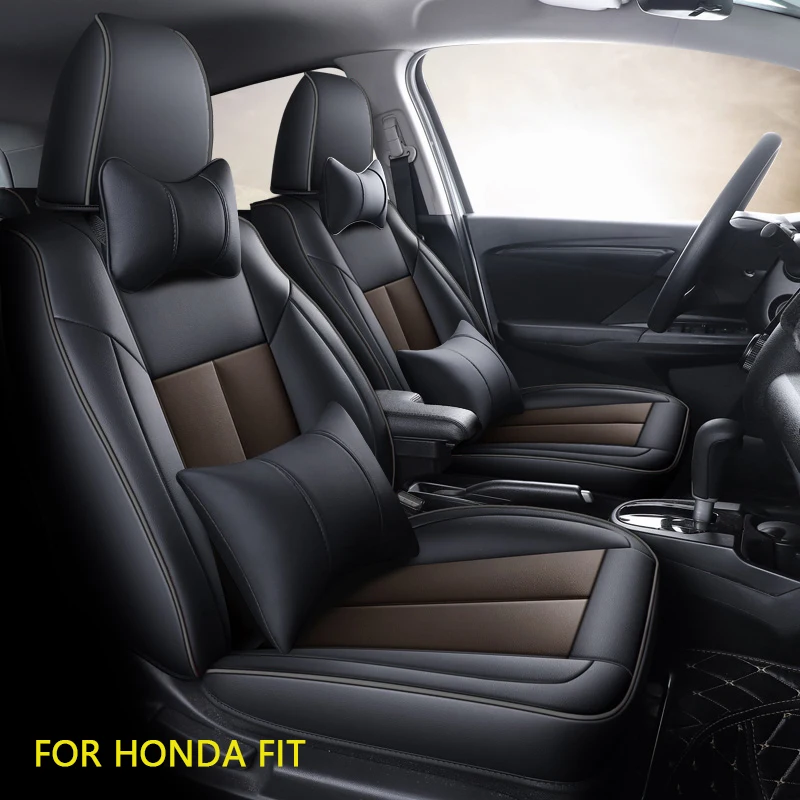 

Custom Fit Full Set Car Seat Covers for Honda Fit Select 2014 2015 2016 2017 2018 2019 Car interior decoration accessories