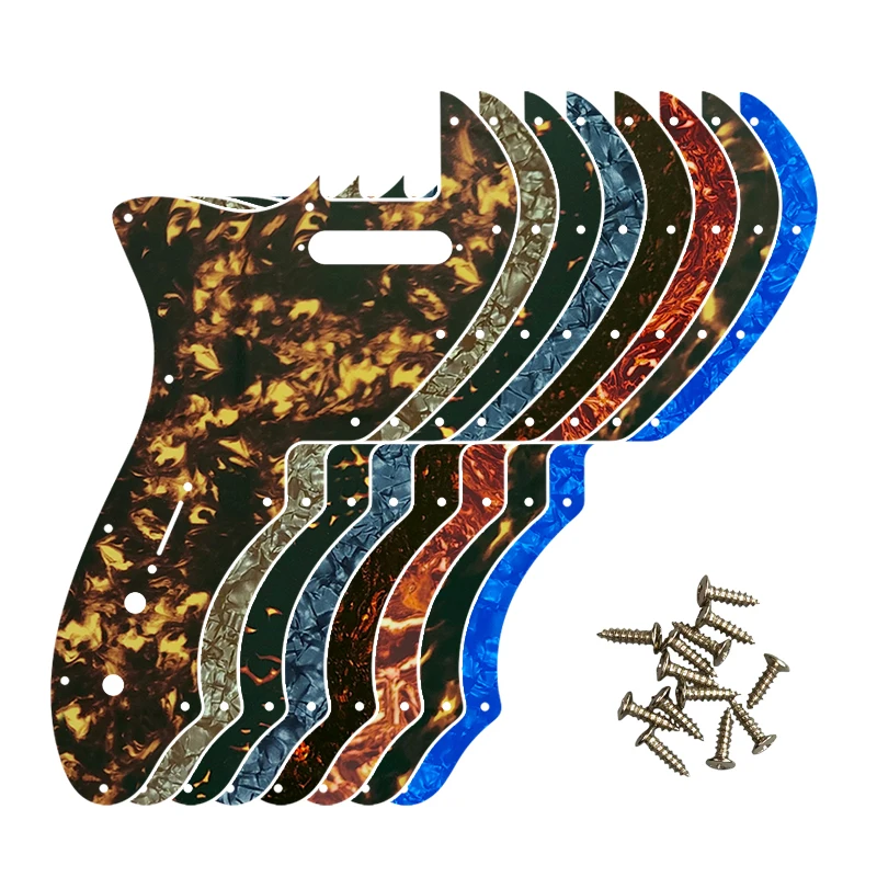 

Fei Man Custom Guitar Parts - For Left Handed US Tele 69 Thinline Guitar Pickguard Scratch Plate, Multicolor Choice