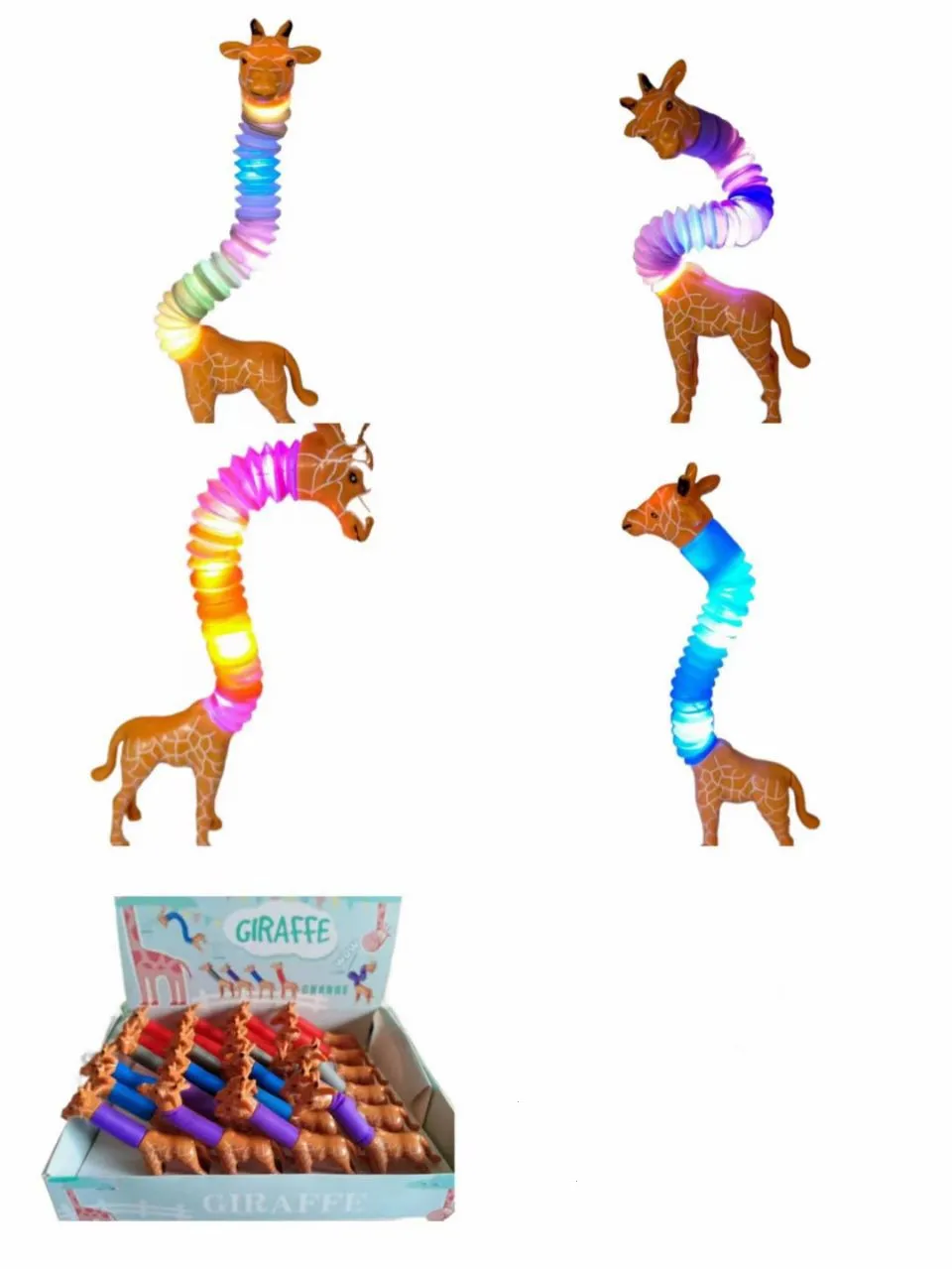 Набор игрушек для снятия стресса с подсветкой и телескопическими трубками "Вариант юникорна и собаки" популярный в 2022 году.