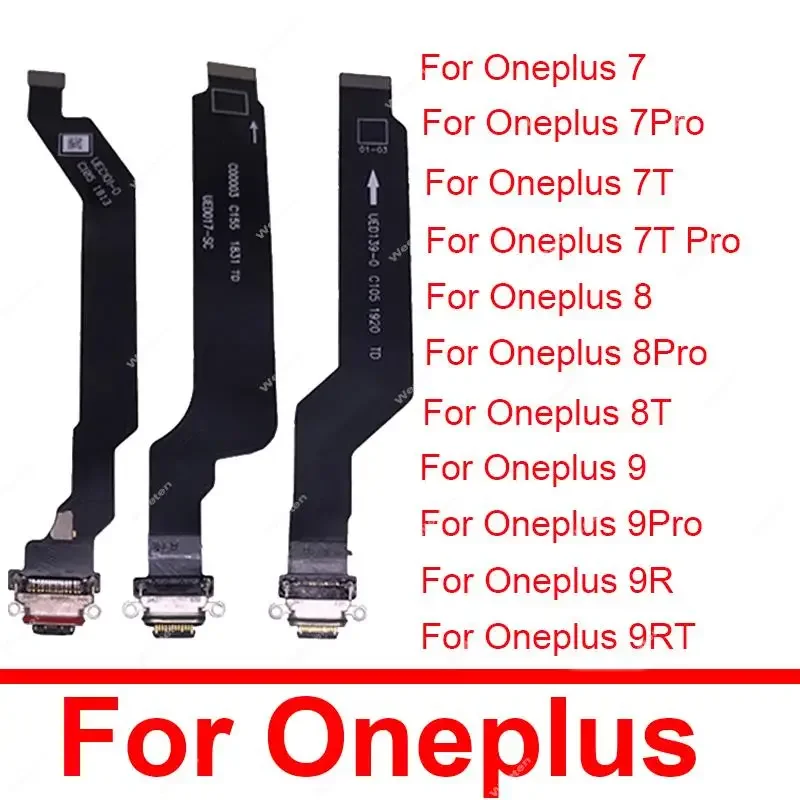 Разъем USB-порта для зарядки гибкий кабель Oneplus One Plus 1 7 8 7T 8T 9RT 7Pro 8Pro 9Pro USB-зарядное
