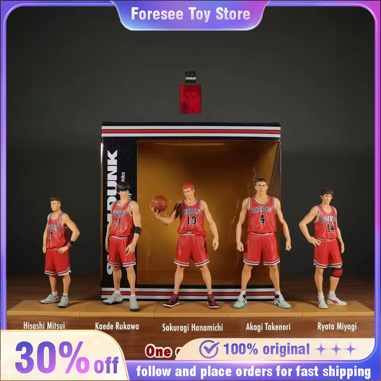 Экшн-фигурки Slam Dunk игрушки аниме Sakuragi Hanamichi Hisashi Mitsui Ryota Miyagi Takenori Akagi фигурки 17 см