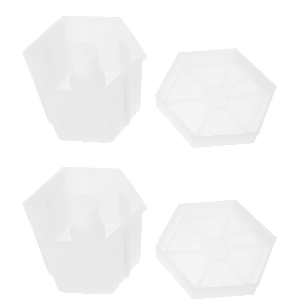 

Mold Epoxy Lamp Diy Resin Hexagon Base Casting Desktop Table Decoration Holder Craft Silicone Rack