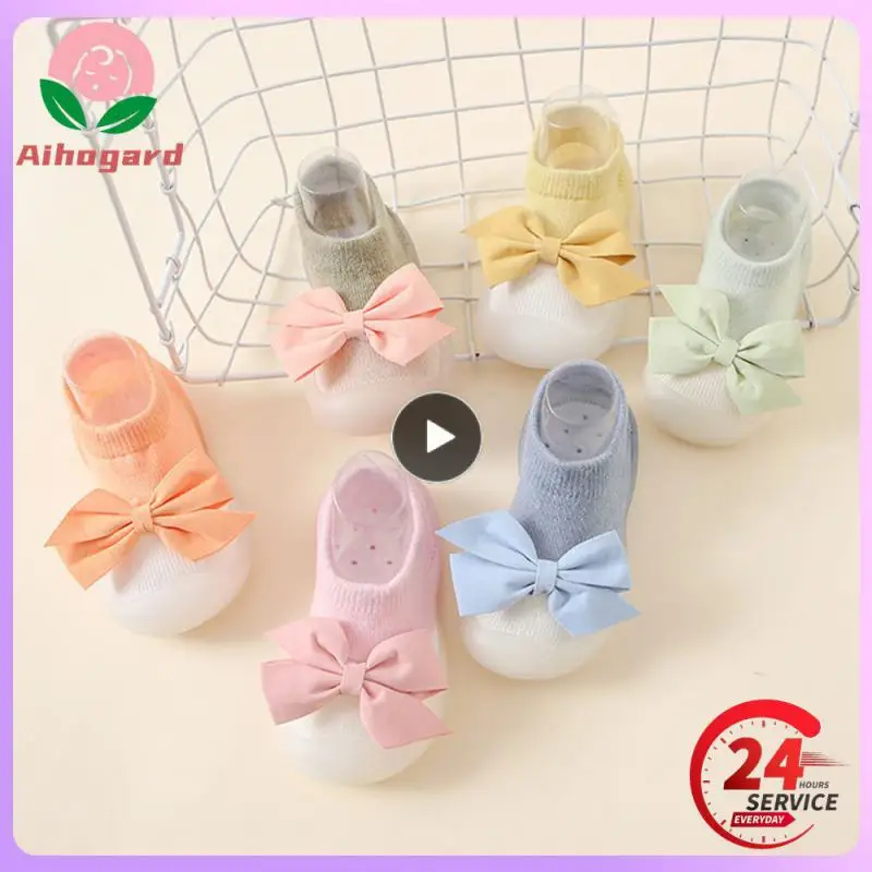 

1PCS Newborn Baby Shoes Boy Embroidery Pattern Nonslip Floor Socks Kids Soft Rubber Sole Crib Toddler Booties Toddler