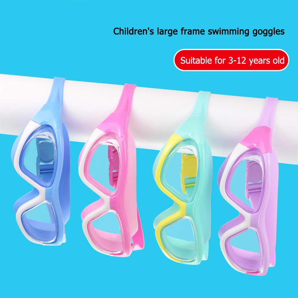 

Professional Swimming Goggles Eyewear Outdoor Waterproof HD Nose Clip Electroplate Waterproof Silicone Swim Diving Goggles