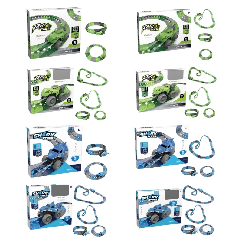 

Creative Race Car Track Toy Assembly DIY Track Car Toy Boys Girl New Year Gift