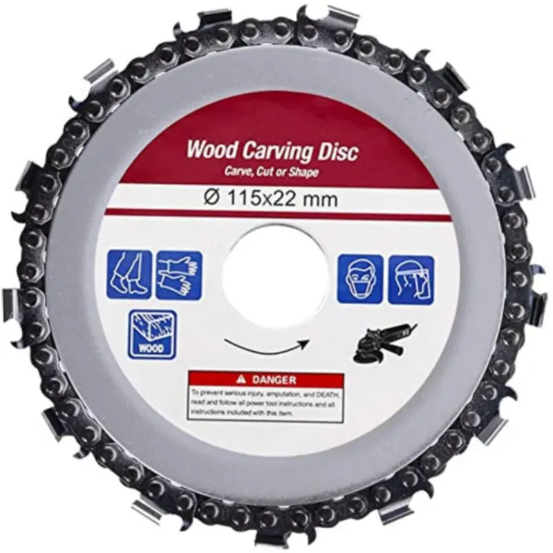 

Диск угловой для резьбы по дереву, 4-1/2 дюйма, 13 зубьев, 7/8 дюйма