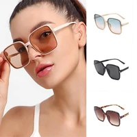 2022 new square sunglasses women brand designer big frame gradient vintage sun glasses for men female sunglasses uv400