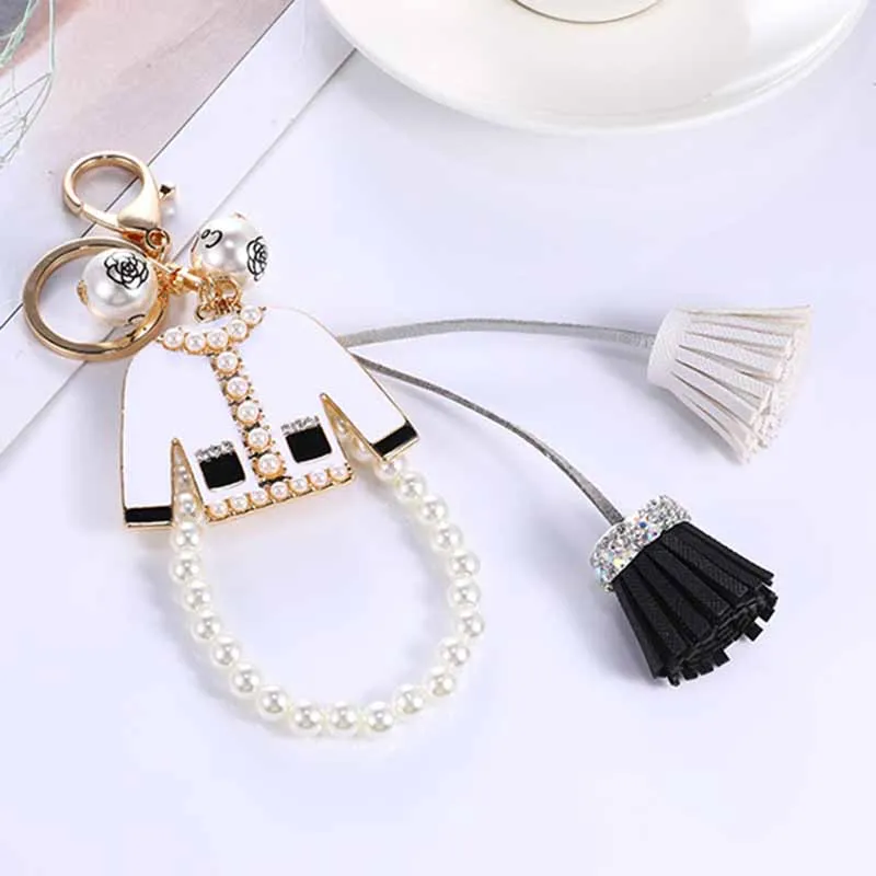 Модный жемчужный брелок-кисточка в Корейском стиле изысканный женский аксессуар