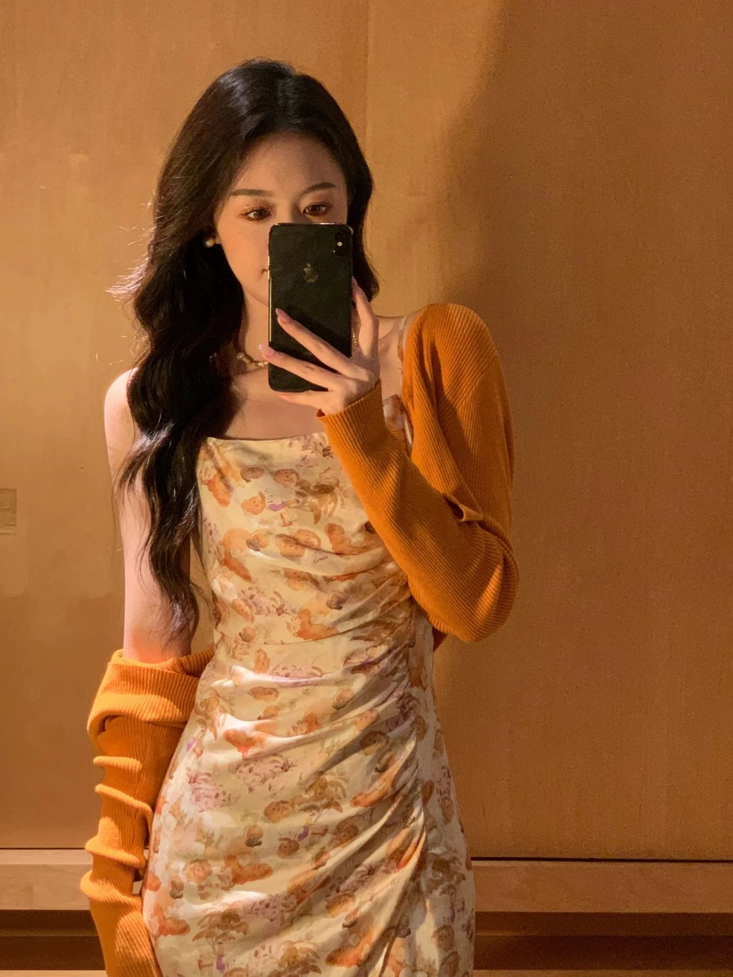 

QFF 2023Lente Nieuwe стиль, оригинальный Печатный Jurk Losse лоскутный Топ Vrouwen Mode