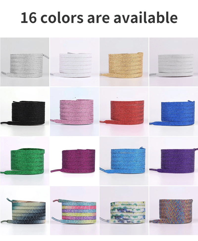 Elastic Laces Sneakers Metal Buckle Colorful Candy No Tie Shoelaces For Men's Women's Sneakers