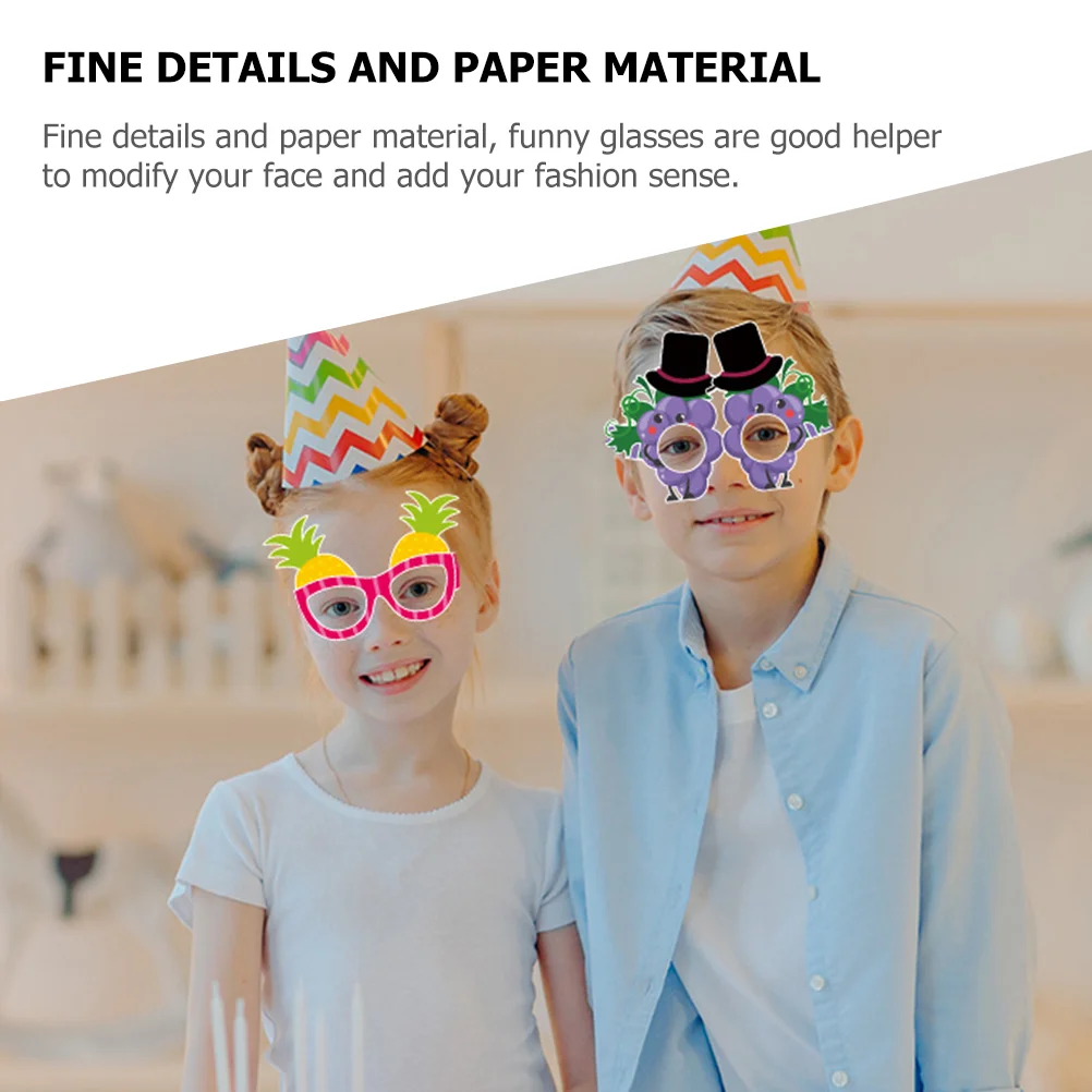 12 шт. фруктовые очки реквизит для фотобудки забавные объемные детские