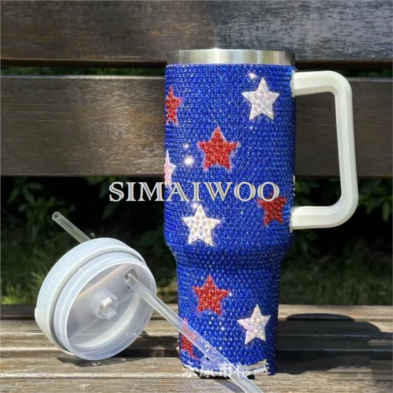 Синий стакан Klein флаг США звезды цвета стандартная бутылка для воды из