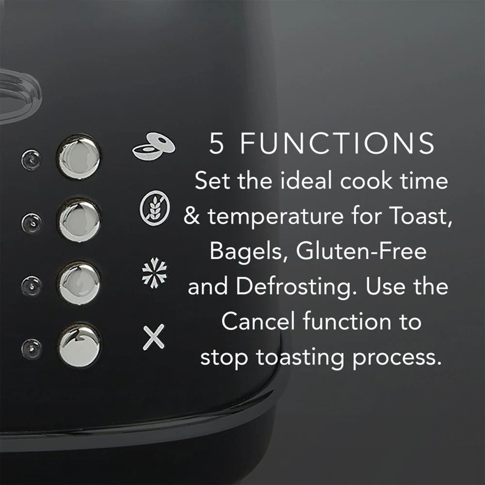 

Free shipping Choice Gourmezza 2- Toaster, Matte Black