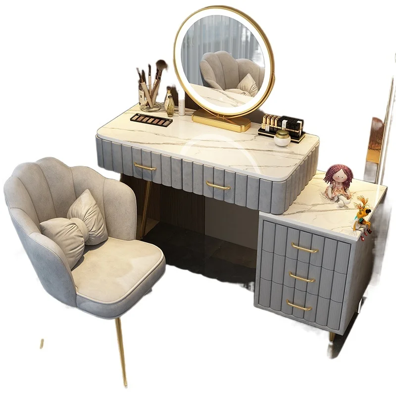 

Dressing Table Box Container Drawer Nordic Organizer Items Makeup Dressing Table Mirrors Woman Coiffeuse Dressers For Bedroom