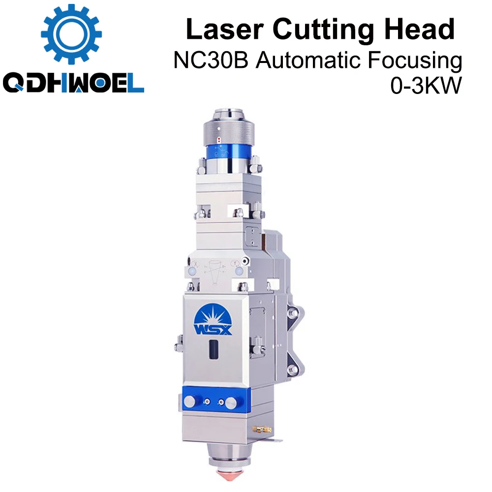 

QDHWOEL WSX 0-3KW NC30B Fiber Laser Cutting Head Automatic Focusing High Power QBH 3000W for Metal Cutting