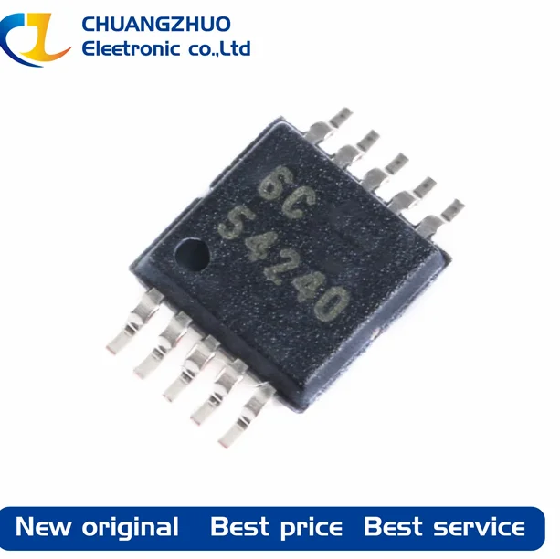 

10Pcs/Lot New original TPS54240DGQR 54240 Step-down type Adjustable 0.8V~39V 2.5A 3.5V~42V MSOP-10-EP DC-DC Converters