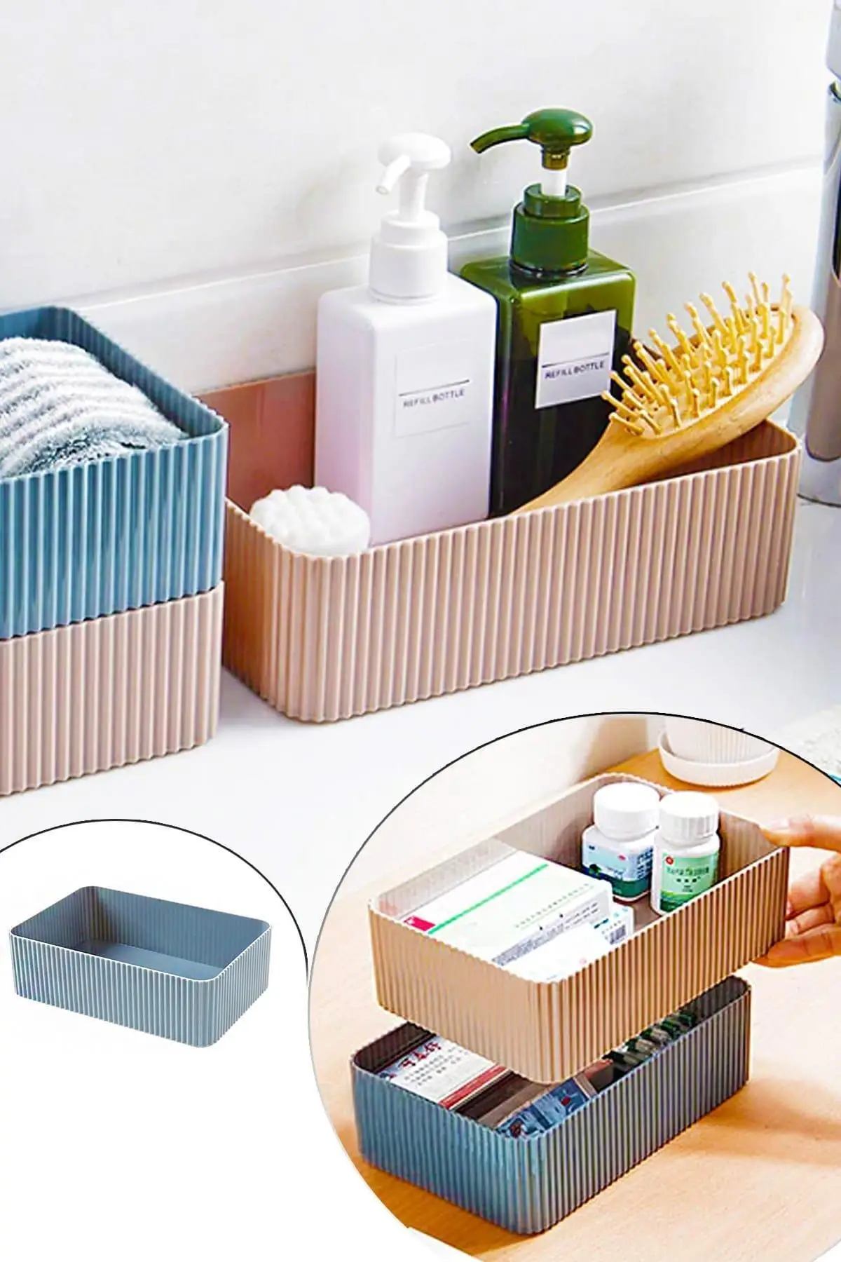 

Пластиковый органайзер для ванной и кухни, 20 х14 см