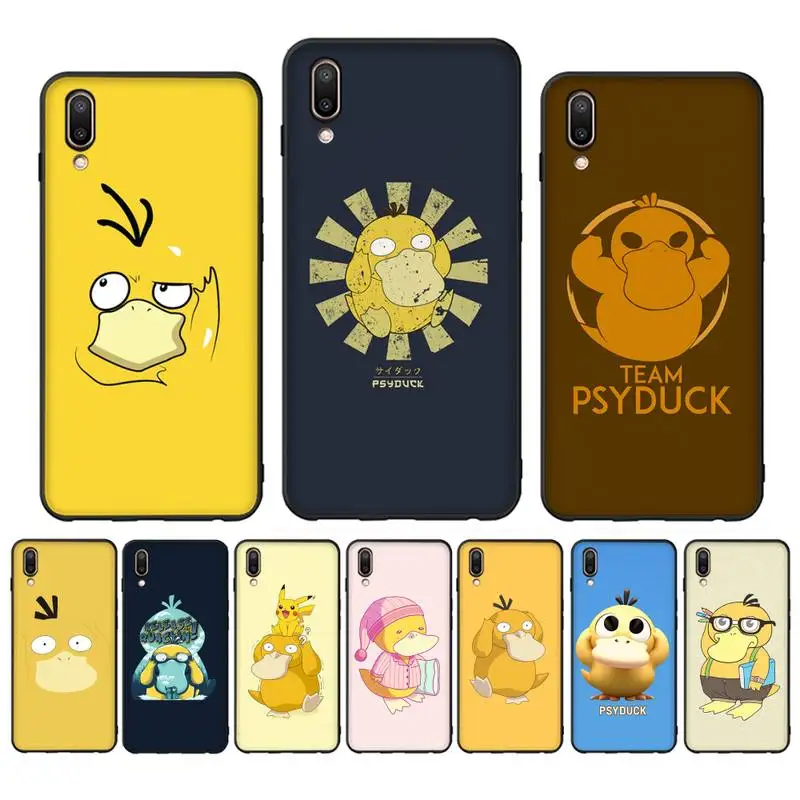 

BANDAI Psyduck Phone Case for Vivo Y91C Y11 17 19 17 67 81 Oppo A9 2020 Realme c3