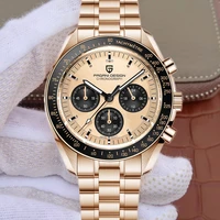 pagani design 2022 gold luxury sport waterproof watch quartz chronograph mens watch japan vk63 sapphire stainless steel watches