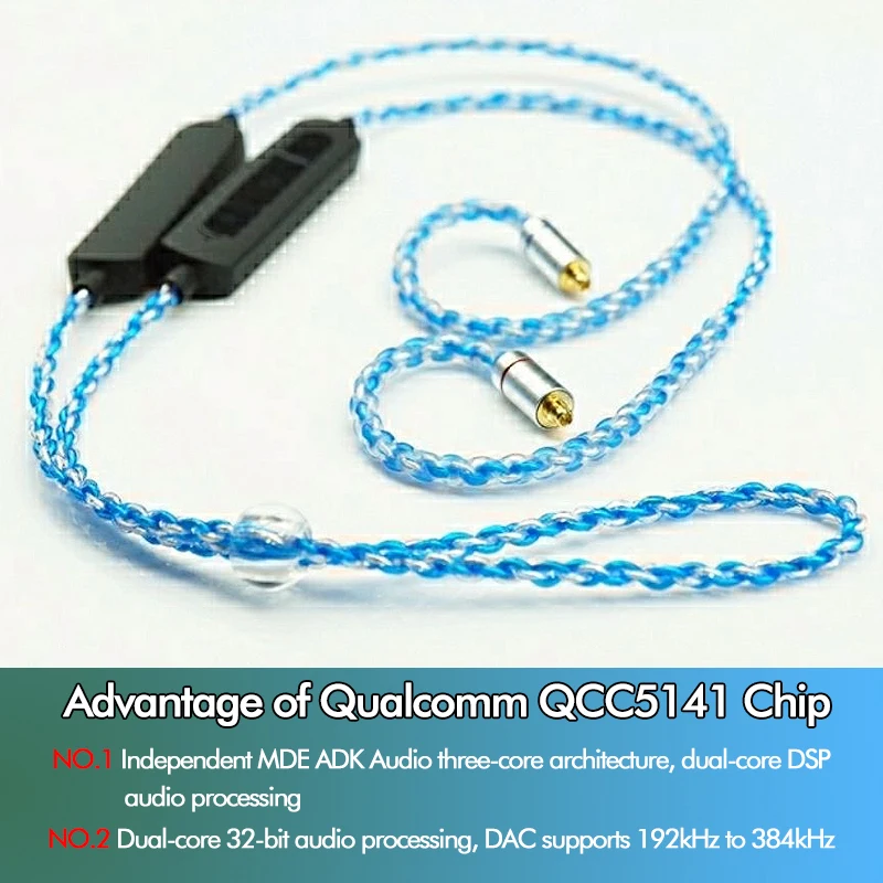 

CVC aptX Voice Echo Noise Cancelling Bluetooth 5.2 Earbuds Cable QCC5141 BGVP MMCX IM 2PIN aptX Adaptive Low Latency Headphones