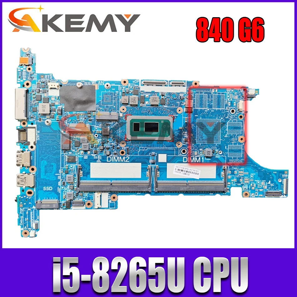 

For HP ZBook 15u G6 840 G6 Laptop Motherboard With i5-8265U L62757-601 L62757-001 6050A3022501-MB-A01 DDR4 100% Tested Fast Ship