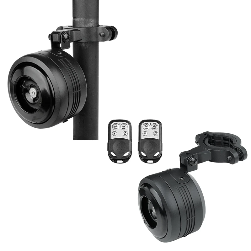 

USB Rechargeable 125Db Bike Bicycle Electric Bell Remote Control Bicycle Scooter Horn Anti-Theft Alarm Horn