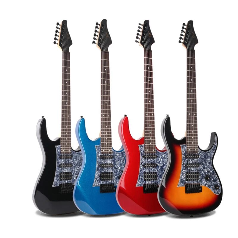 

Professional Beginners Kids Electric Guitar Neck 24 Fret 6 String Fingerboard Guitar High Quality Guitarras Music Parts AH50JT