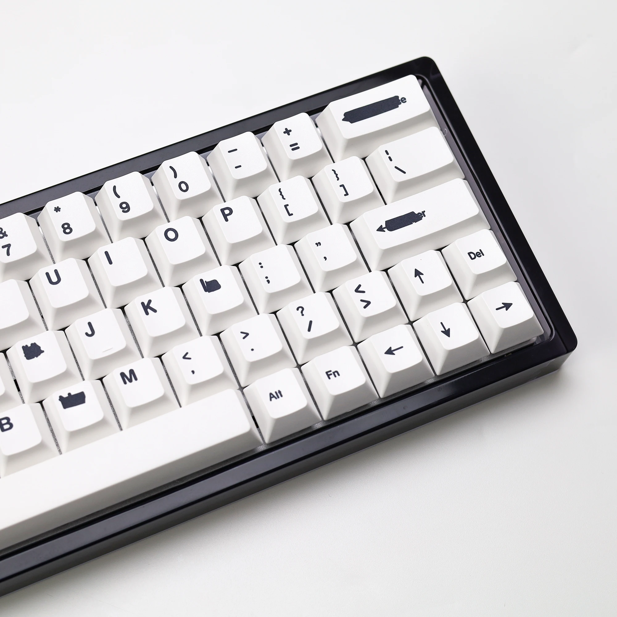 Фото KBDiy Ретро GMK Redacted Keycaps Белый ISO Cherry Profile PBT Keycap Alice Spacer Bar 7u Для 60 Механической клавиатуры MX Switch №4