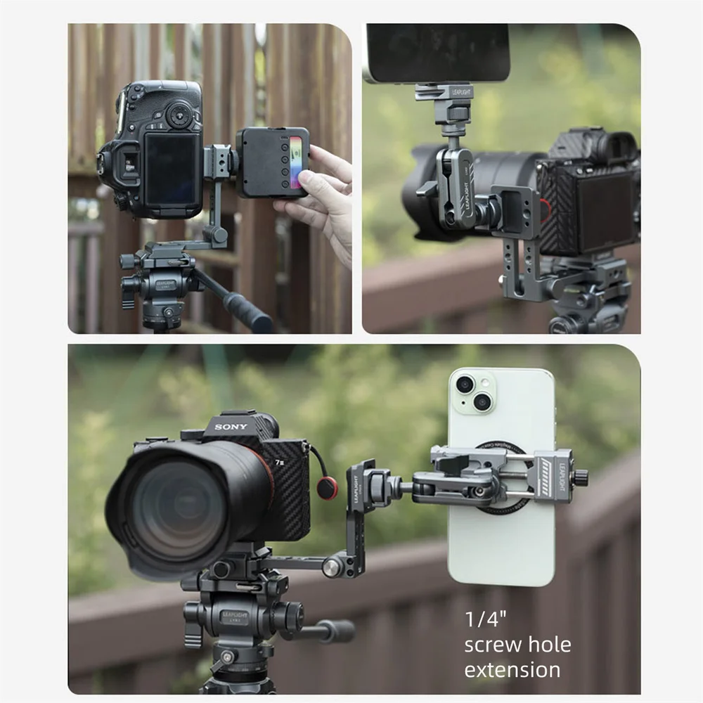 LEAPLIGHT Складной держатель L-образной пластины с основанием Arca ласточкин хвост 1/4